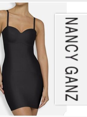 Nancy Ganz "Body Architect" Ultra Firm Support Black Slip Dress